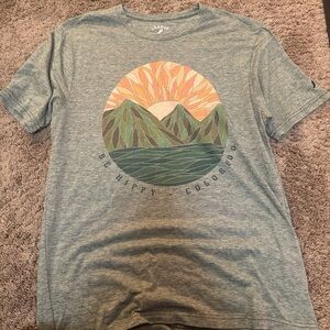 Chaco Heather Gray Mountain Graphic Tee